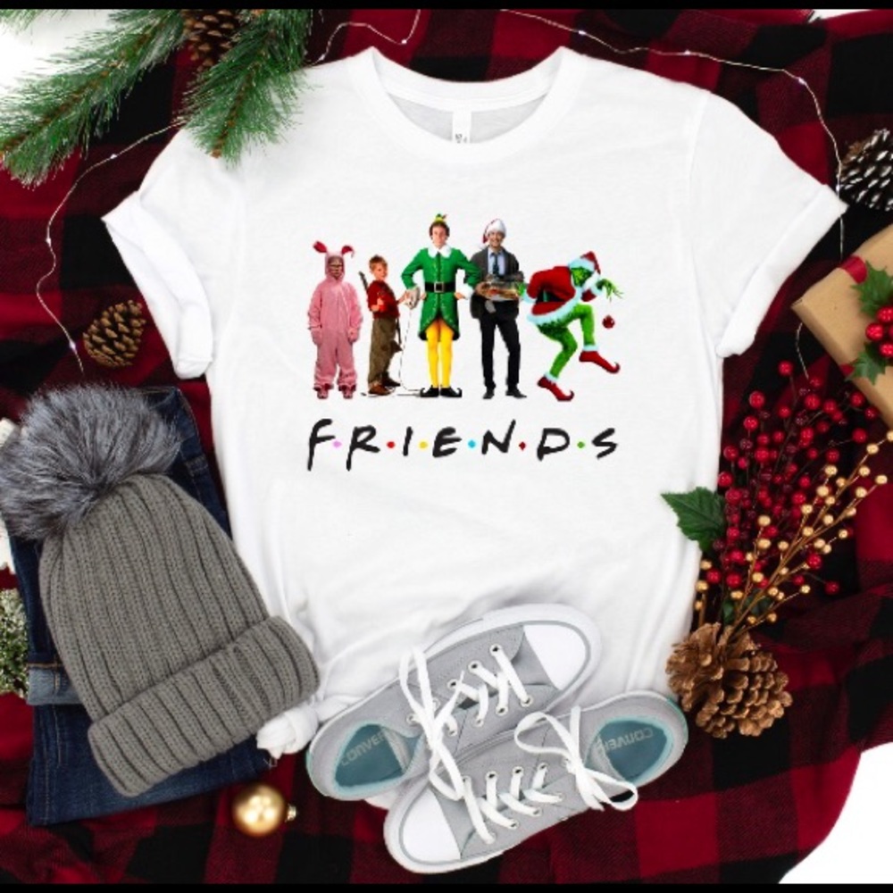 Friends themed Christmas shirt  multiple sizes